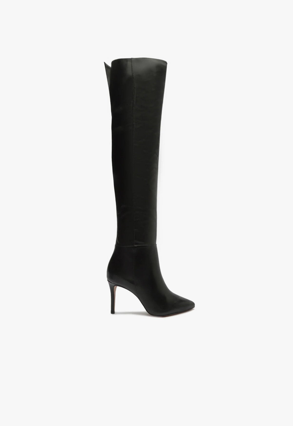 Magali Over the Knee Leather Boot FALL 23 5 Black Atanado Leather - Schutz Shoes