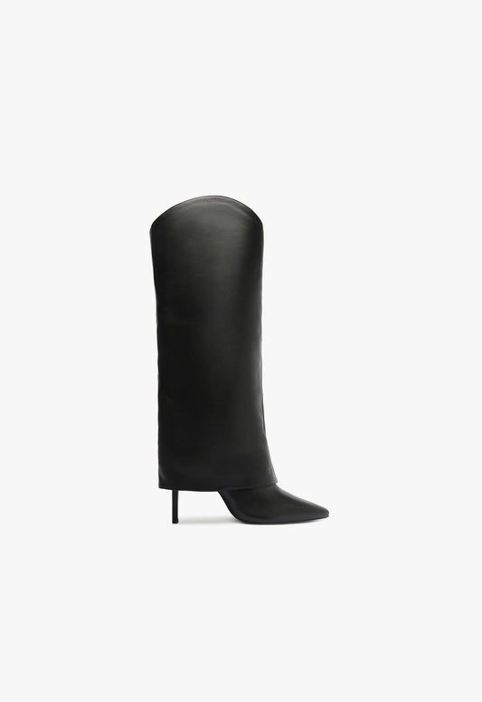 Maryana Cloak Boot Boots Fall 24 5 Black Leather - Schutz Shoes