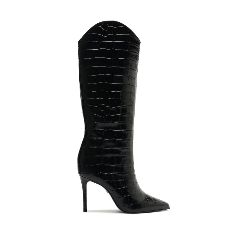 Maryana Wide Boot Boots Fall 24 5 Black Leather - Schutz Shoes