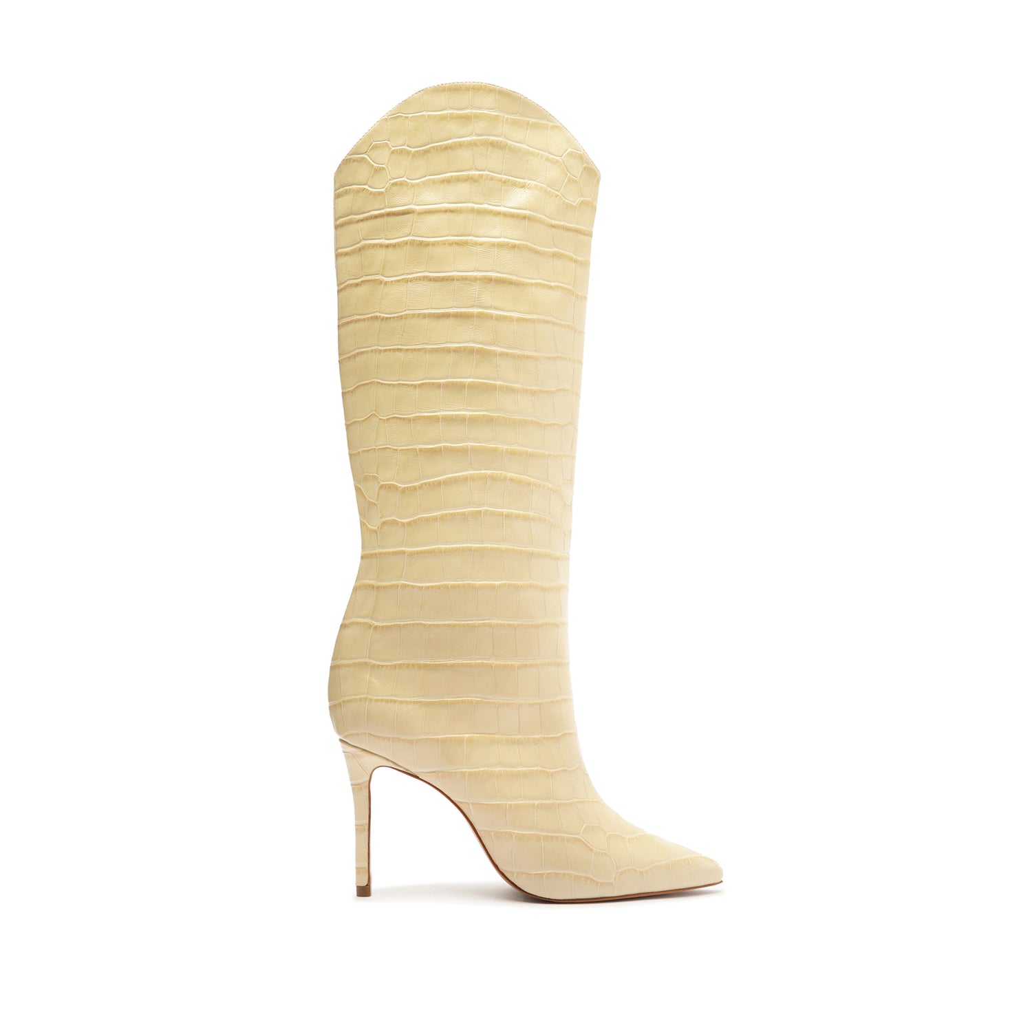 Maryana Wide Boot Boots Fall 24 5 Beige Leather - Schutz Shoes