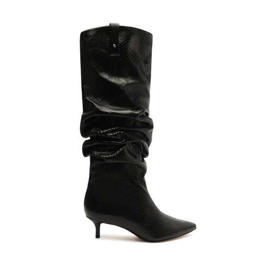 Maryana Lo Slouch Boot Boots WINTER 23 5 Black Snake Cortona - Schutz Shoes