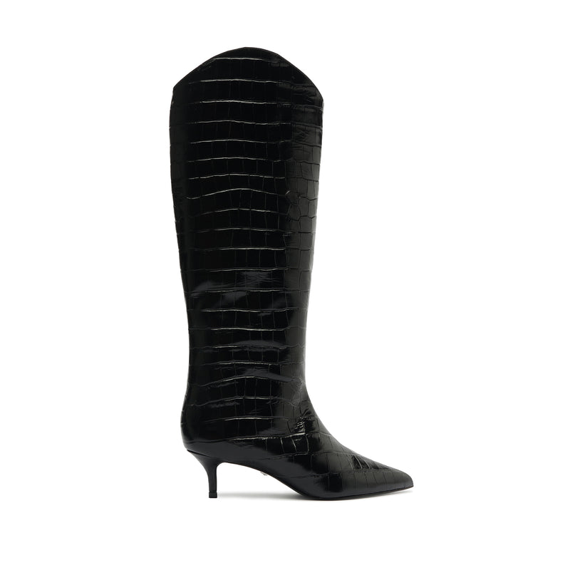 Maryana Lo Wide Boot Boots Fall 24 5 Black Leather - Schutz Shoes