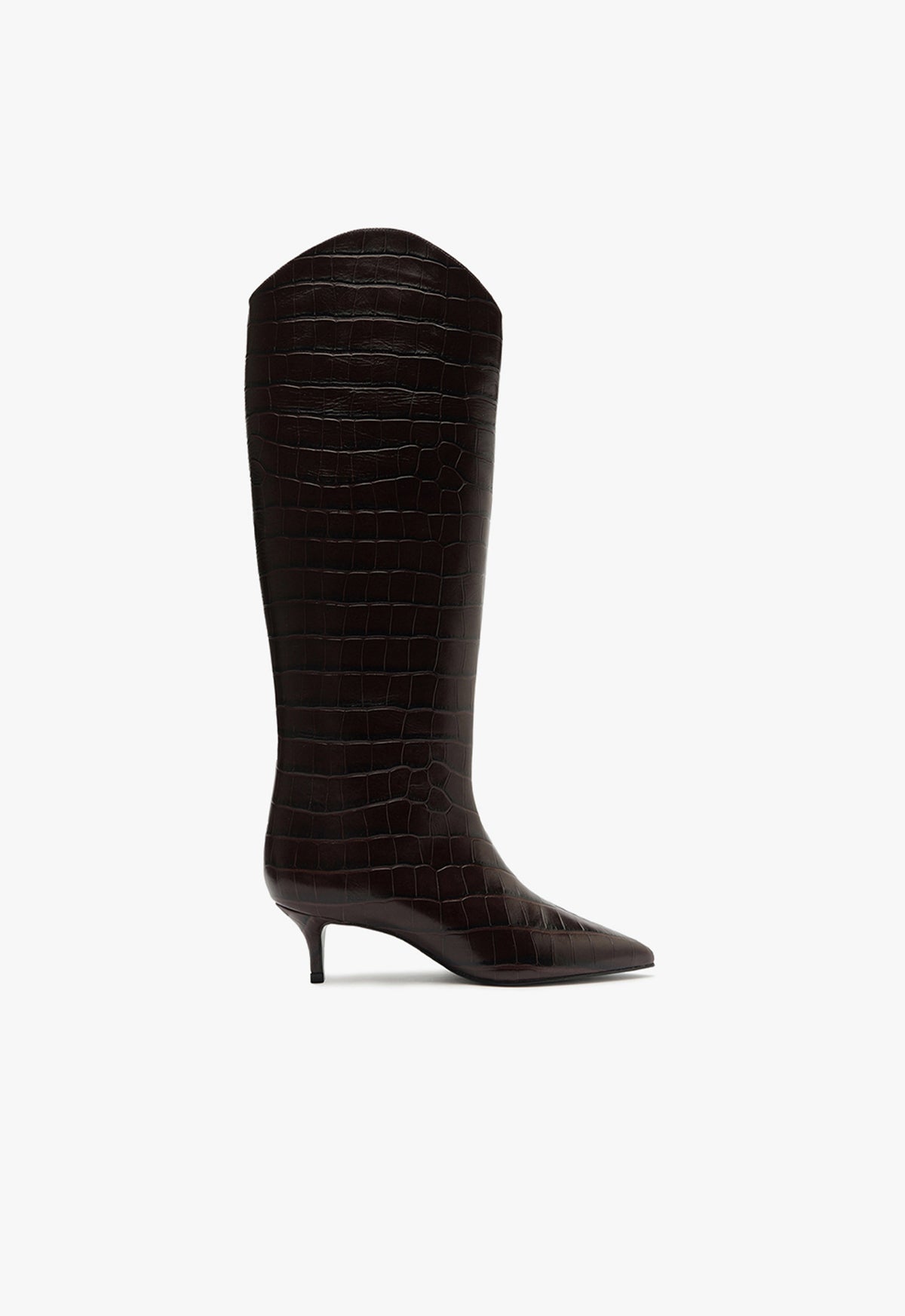 Maryana Lo Wide Boot Fall 24 5 Brown Leather - Schutz Shoes