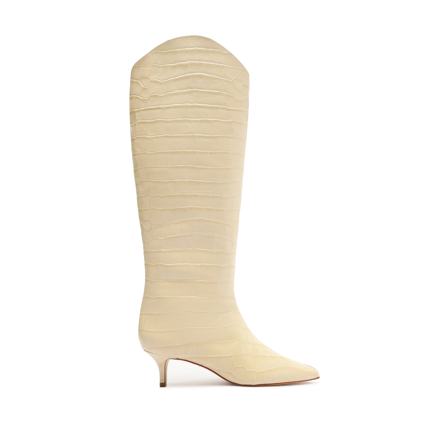 Maryana Lo Wide Boot Boots Fall 24 5 Beige Leather - Schutz Shoes