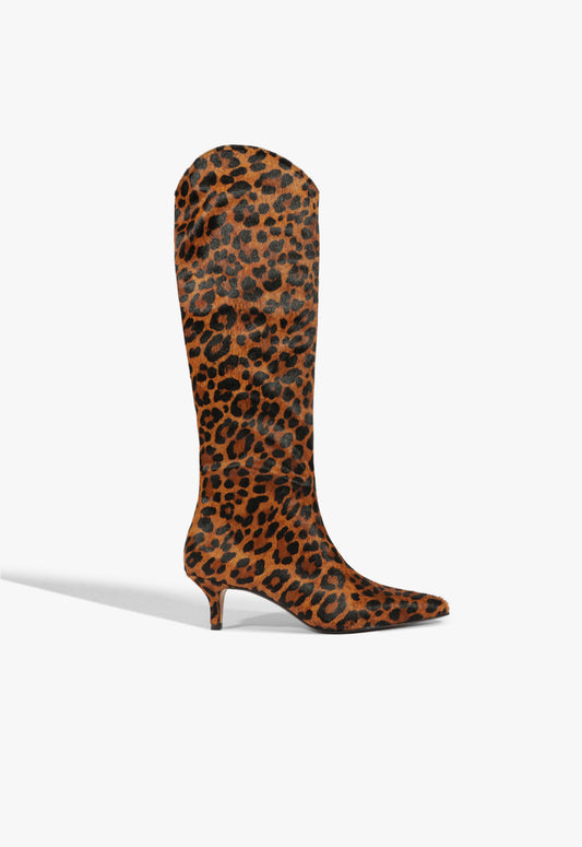 Maryana Lo Wide Calf Hair Boot 5 Leopard Hair Calf - Schutz Shoes