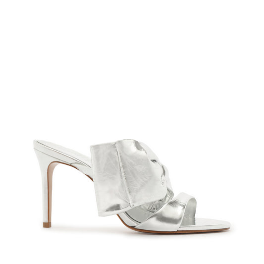 Judy High Smashed Metallic Sandal Sandals WINTER 23 5 Silver Smashed Metallic - Schutz Shoes