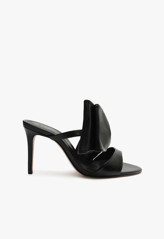 Judy High Nappa Leather Sandal WINTER 23 5 Black Nappa Leather - Schutz Shoes