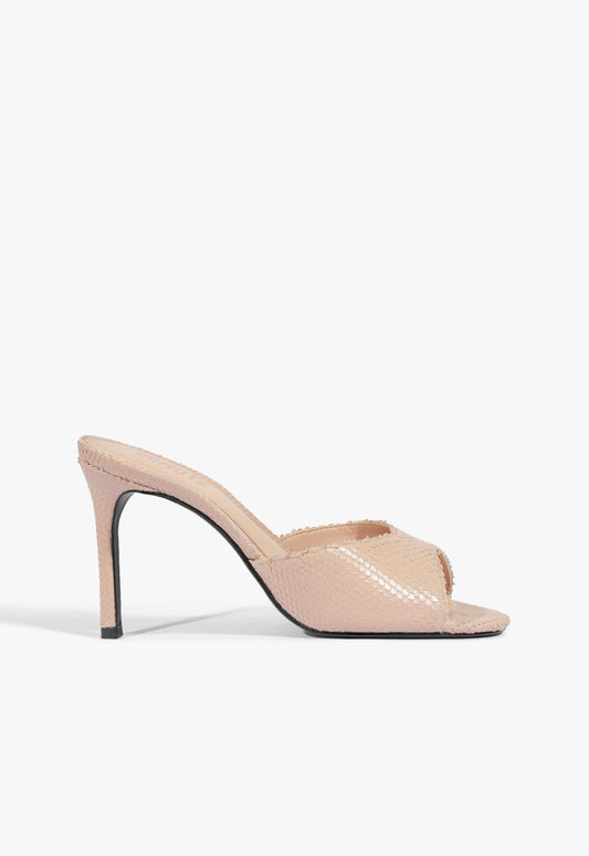 Cloe Sandal Pre Fall 25 5 Sweet Rose Snake - Schutz Shoes