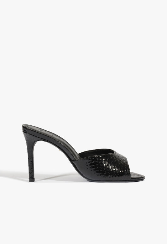 Cloe Sandal Pre Fall 25 5 Black Croc - Schutz Shoes