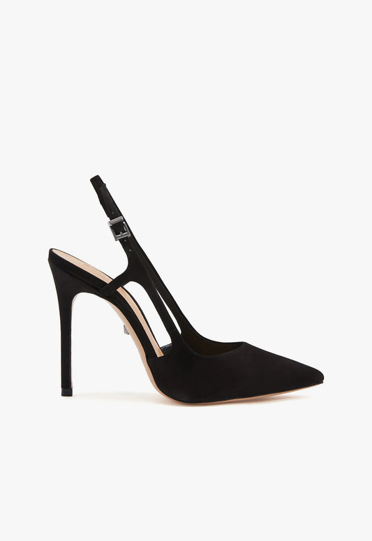 Boris Slingback Pump ESSENTIAL 5 Black Nubuck - Schutz Shoes