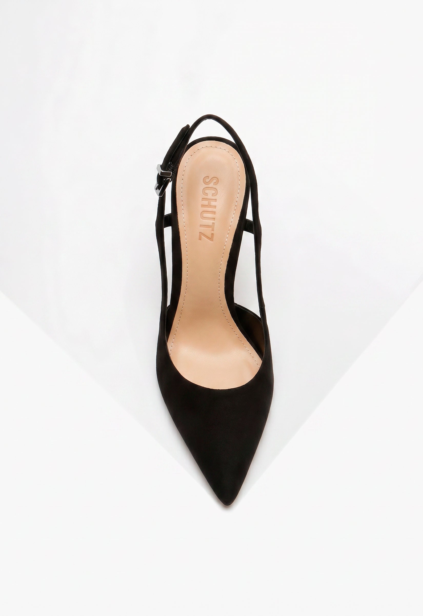 Boris Slingback Stiletto Pump - Black Suede – SCHUTZ