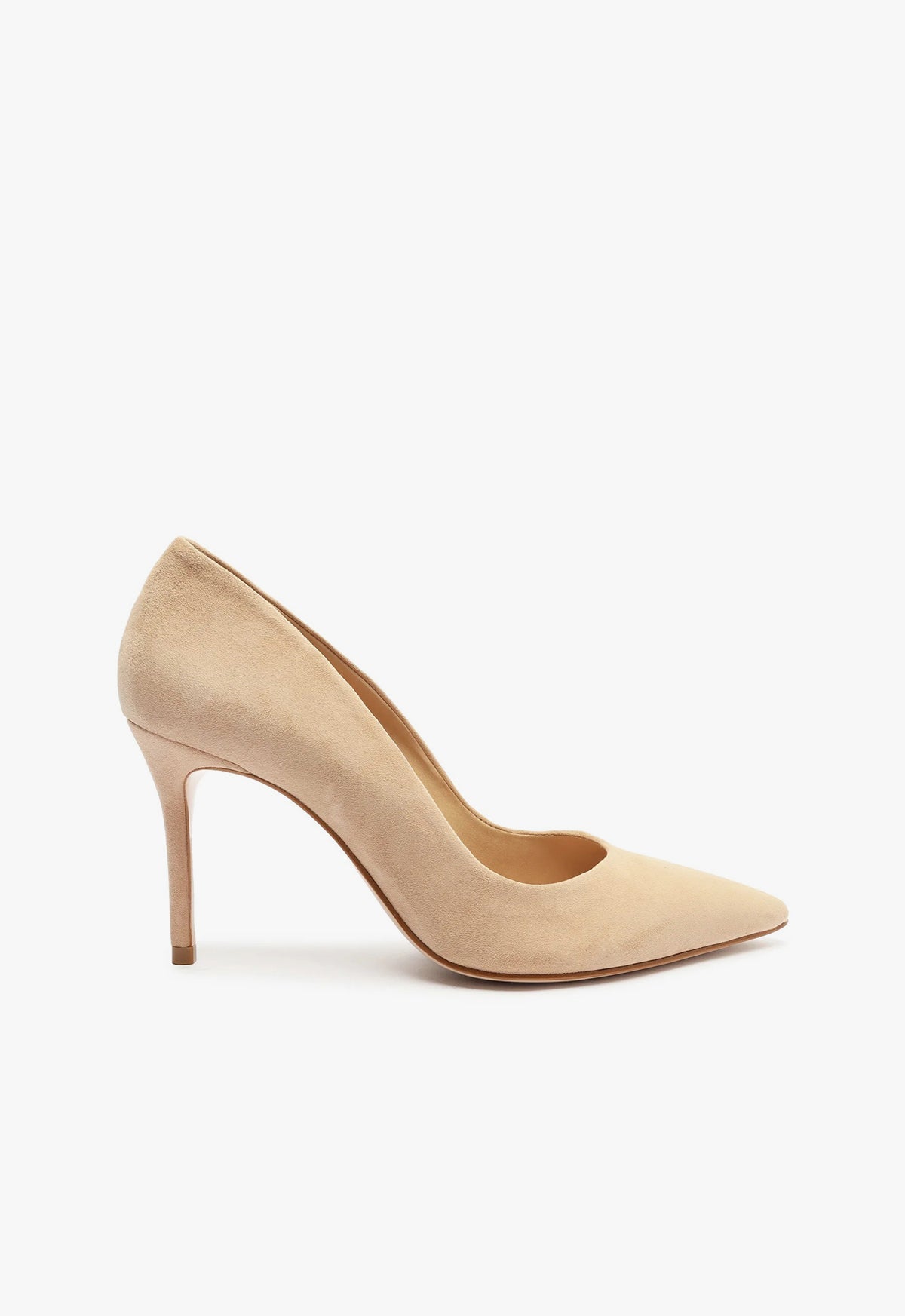 Lou Lo Suede Pump Pumps SPRING 24 5 Honey Beige Suede - Schutz Shoes