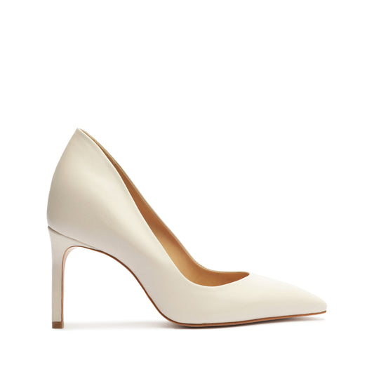 Lou Lo Leather Pump Pumps RESORT 24 5 Pearl Nappa Leather - Schutz Shoes