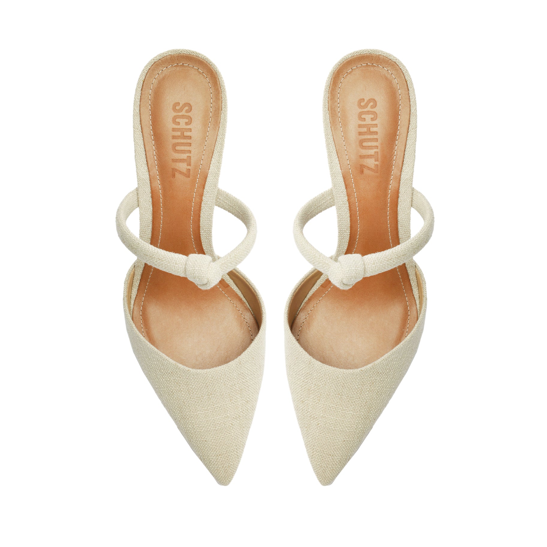 Pearl Casual Linen Fabric Pump - Schutz Shoes