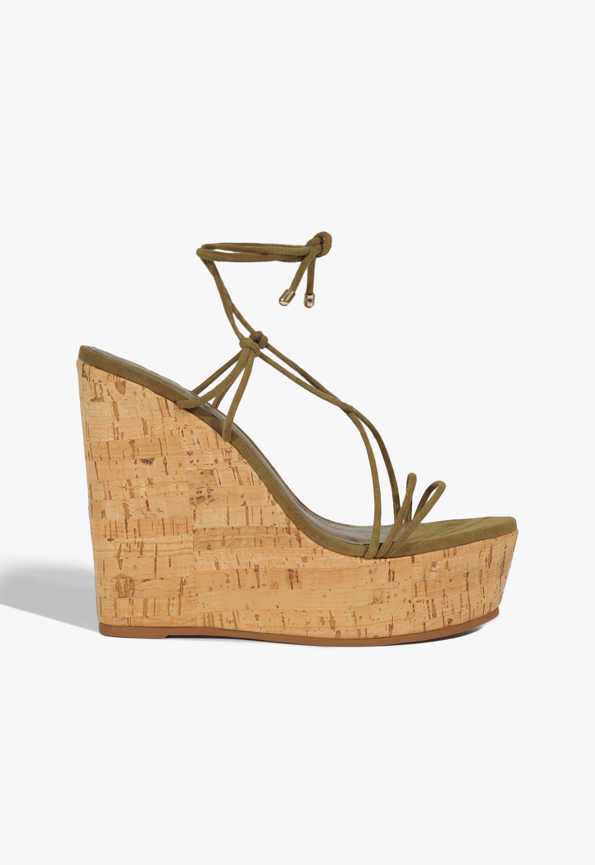 Calabria Suede Sandal Spring 25 5 Green Suede - Schutz Shoes