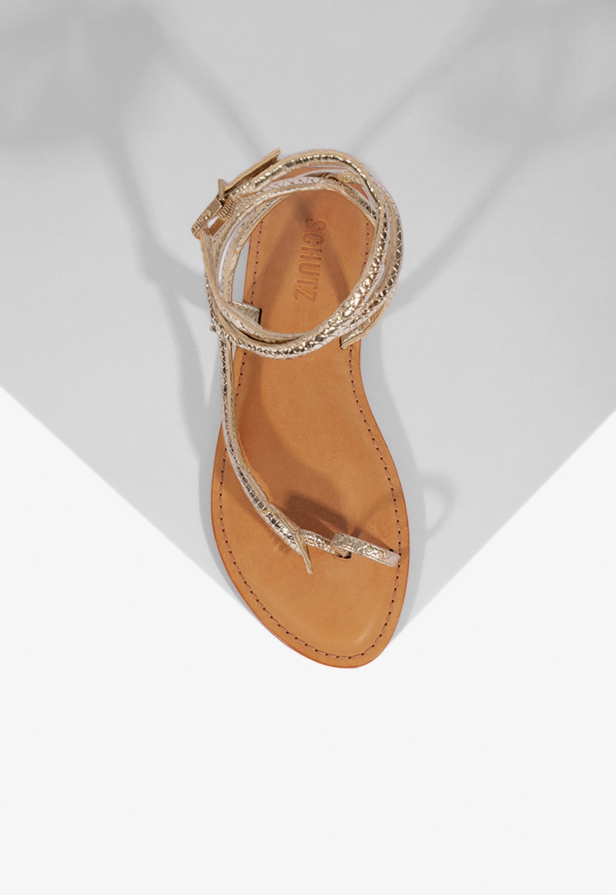 Courtney Metallic Leather Sandal - Schutz Shoes