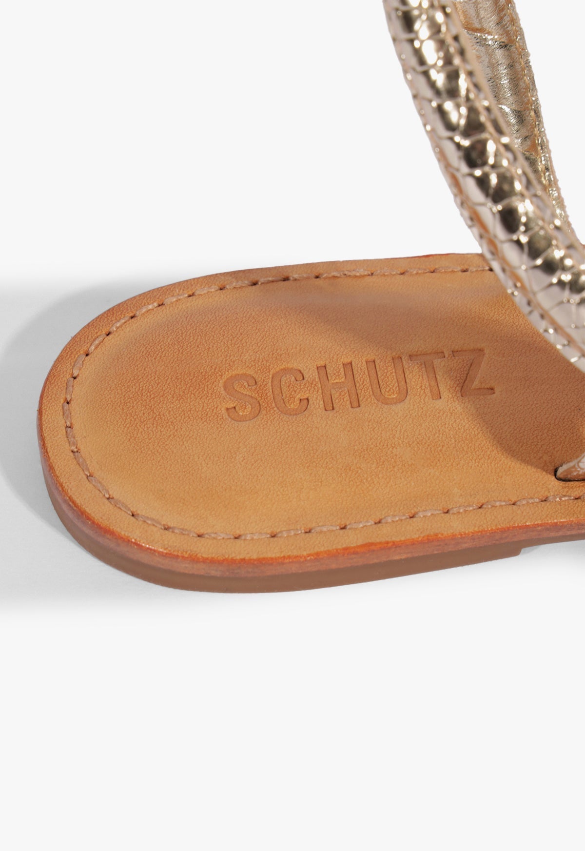 Courtney Metallic Leather Sandal - Schutz Shoes