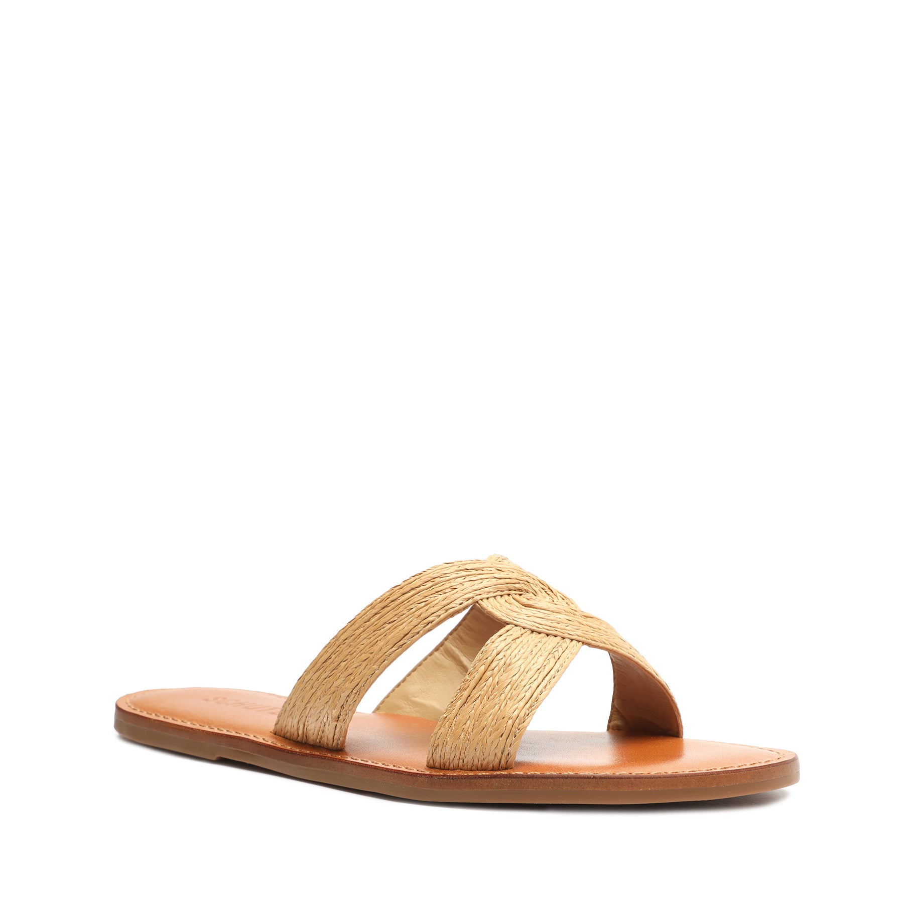 Rita Natural Raffia Sandal Flats OLD    - Schutz Shoes