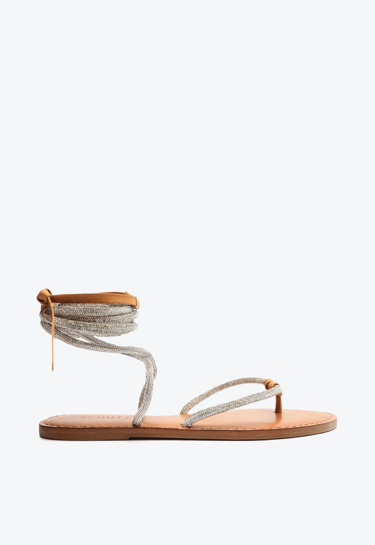 Kittie Glam Sandal OLD 5 Beige Synthetic - Schutz Shoes