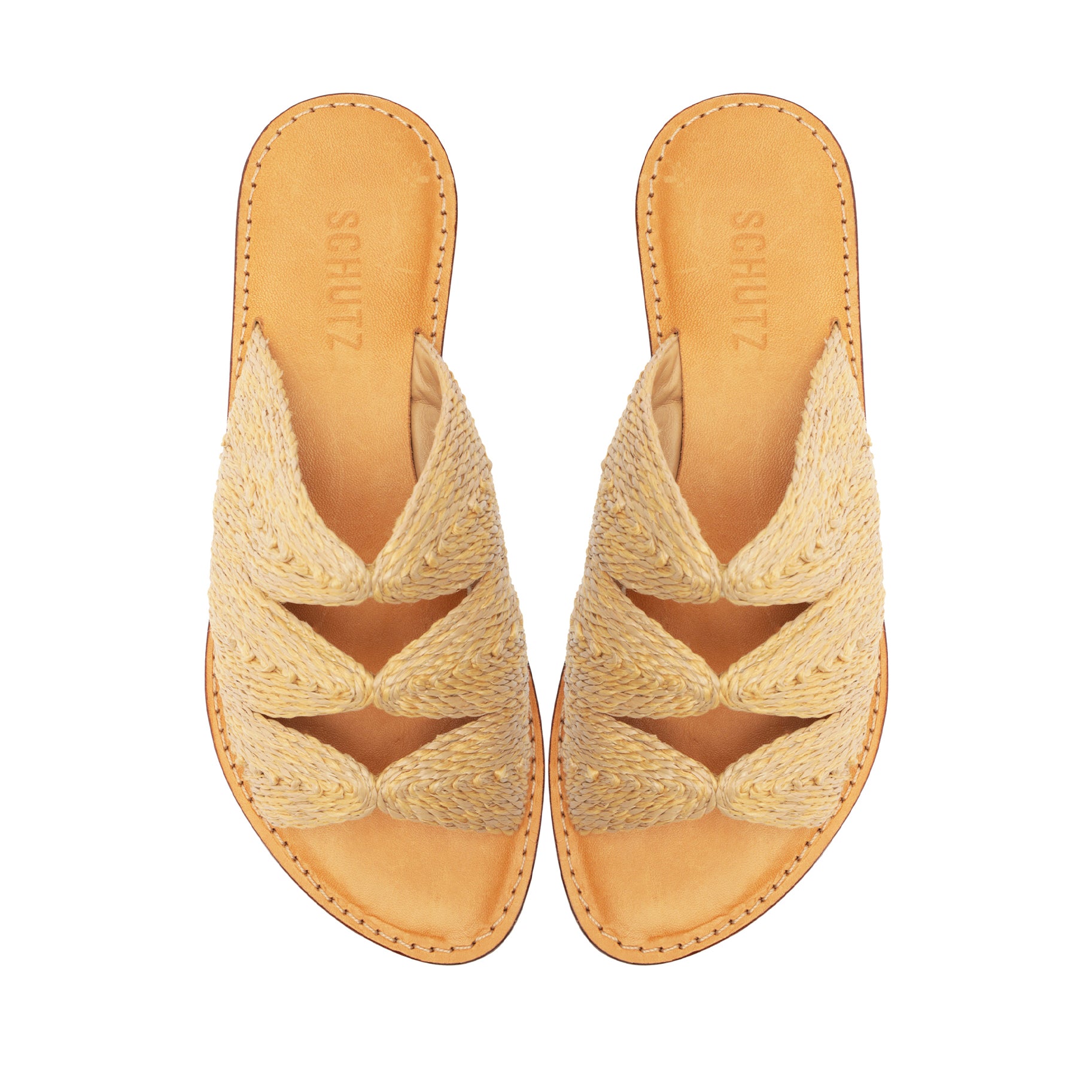 Ivy Raffia Sandal Flats SPRING 24    - Schutz Shoes