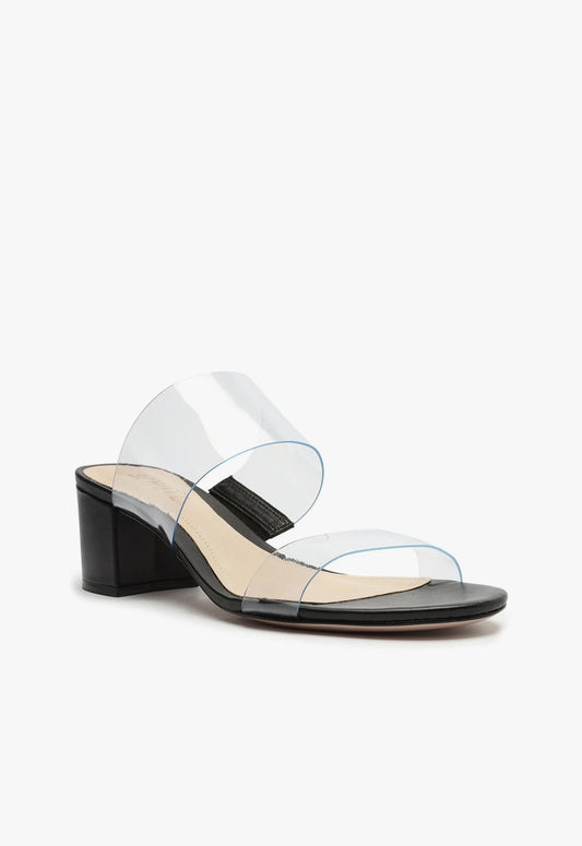 Victorie Vinyl & Leather Sandal Sandals CO    - Schutz Shoes