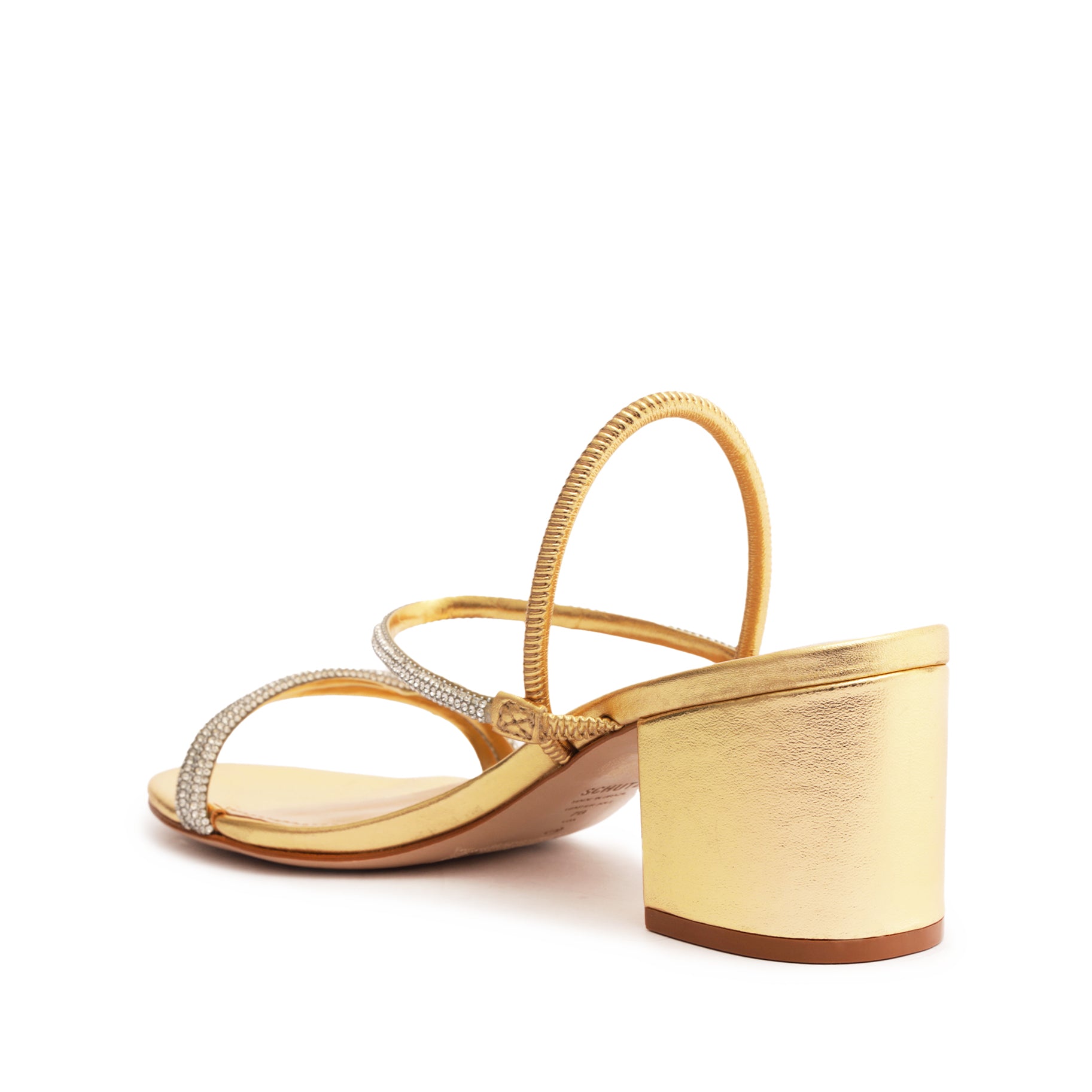 Whiteley Block Metallic Leather Sandal Sandals PRE FALL 23    - Schutz Shoes