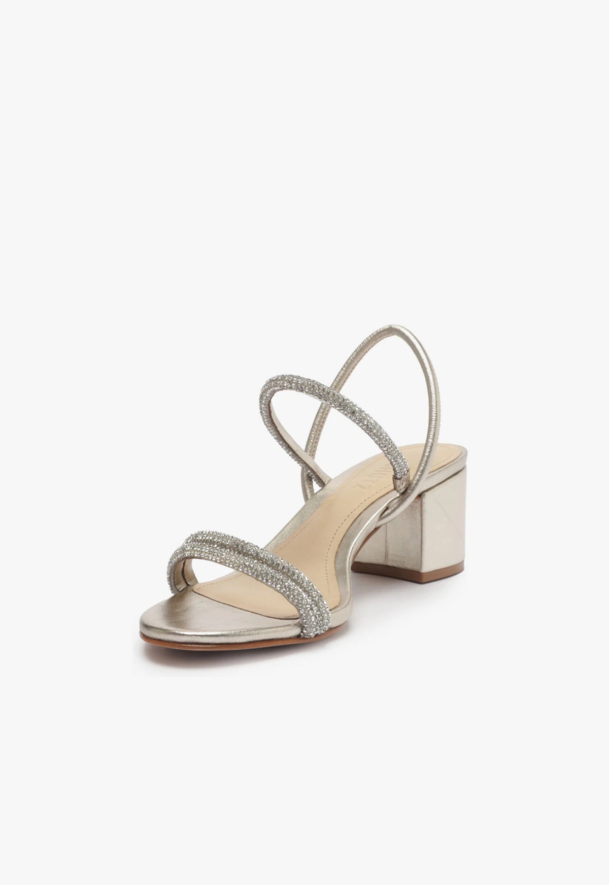 Whiteley Block Metallic Leather Sandal Sandals PRE FALL 23    - Schutz Shoes