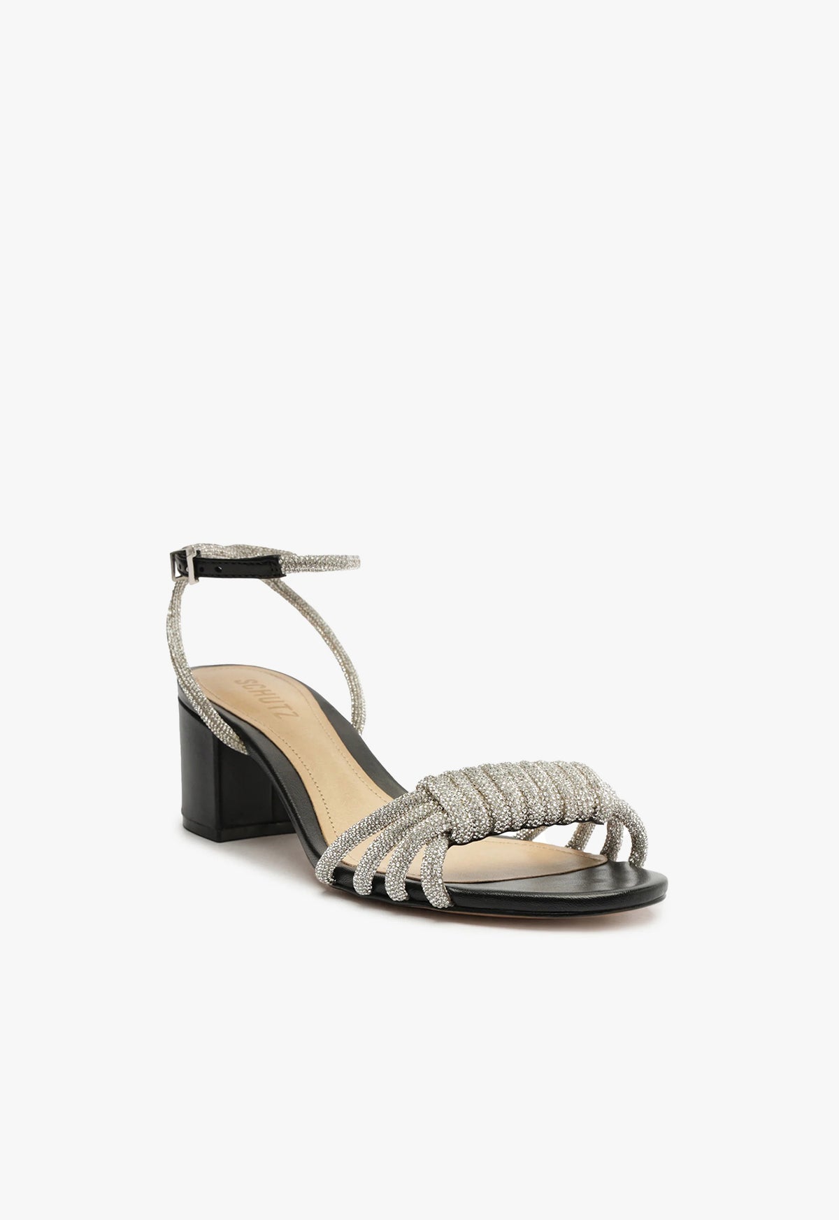 Jewell Mid Block Nappa Leather Sandal Sandals FALL 23    - Schutz Shoes