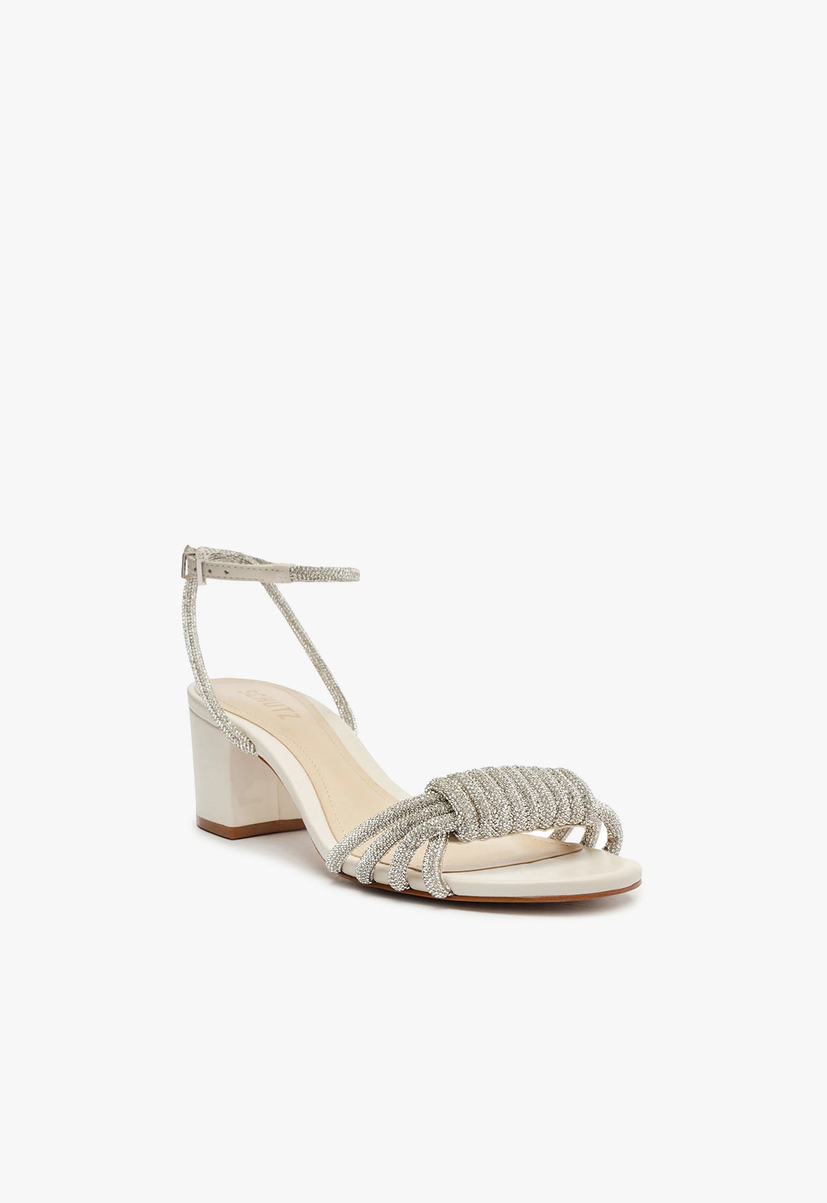 Jewell Mid Block Leather Sandal Sandals FALL 23    - Schutz Shoes