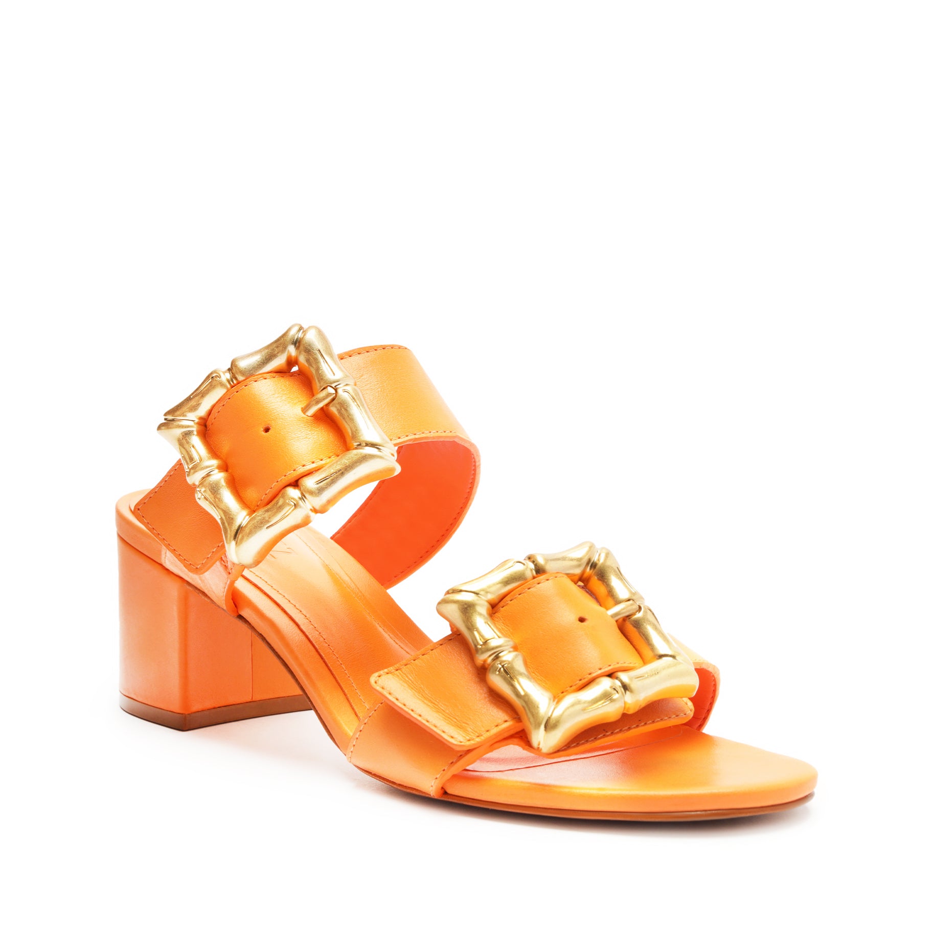 Enola Mid Block Leather Sandal Sandals SPRING 24    - Schutz Shoes