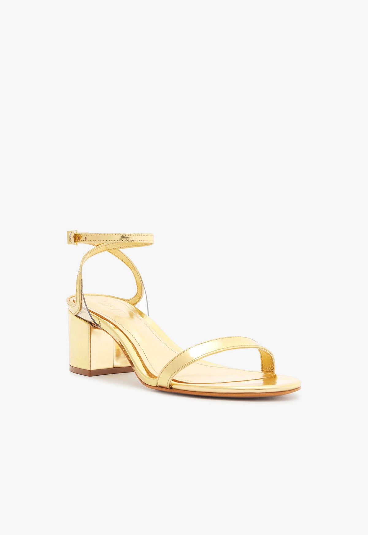 Skye Mid Block Specchio Leather Sandal Sandals High Summer 24 - Schutz Shoes