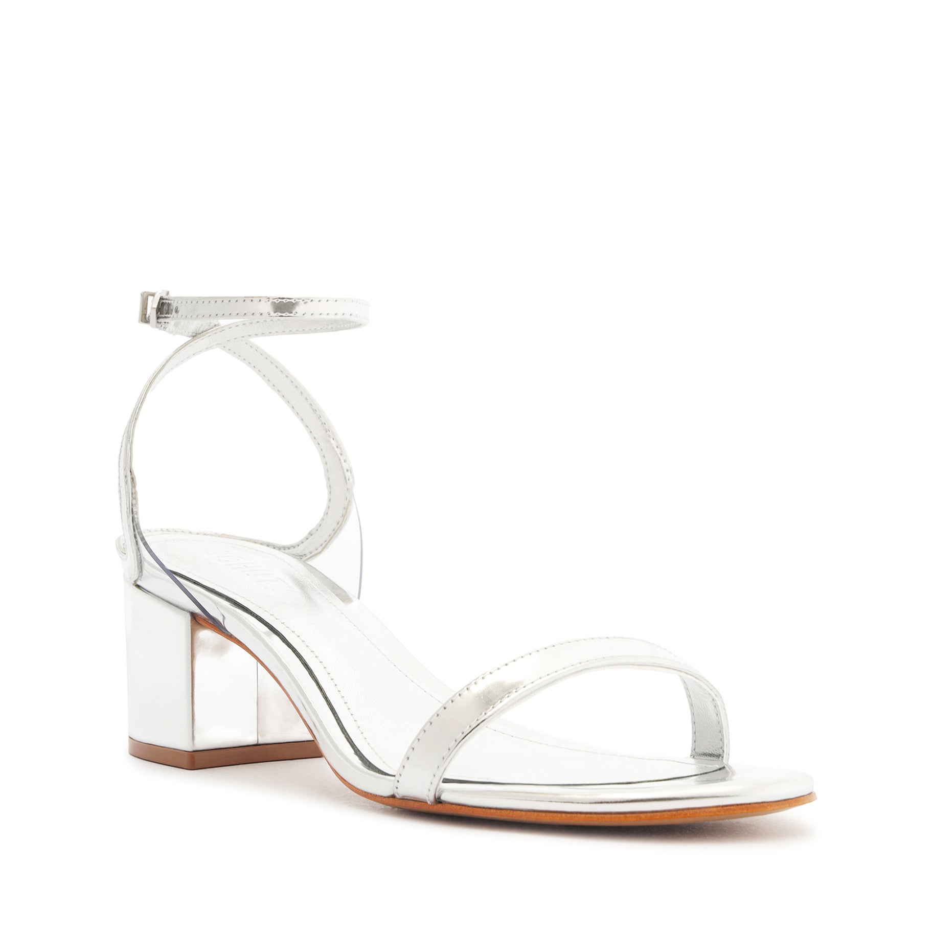 Skye Mid Block Specchio Leather Sandal Sandals High Summer 24    - Schutz Shoes