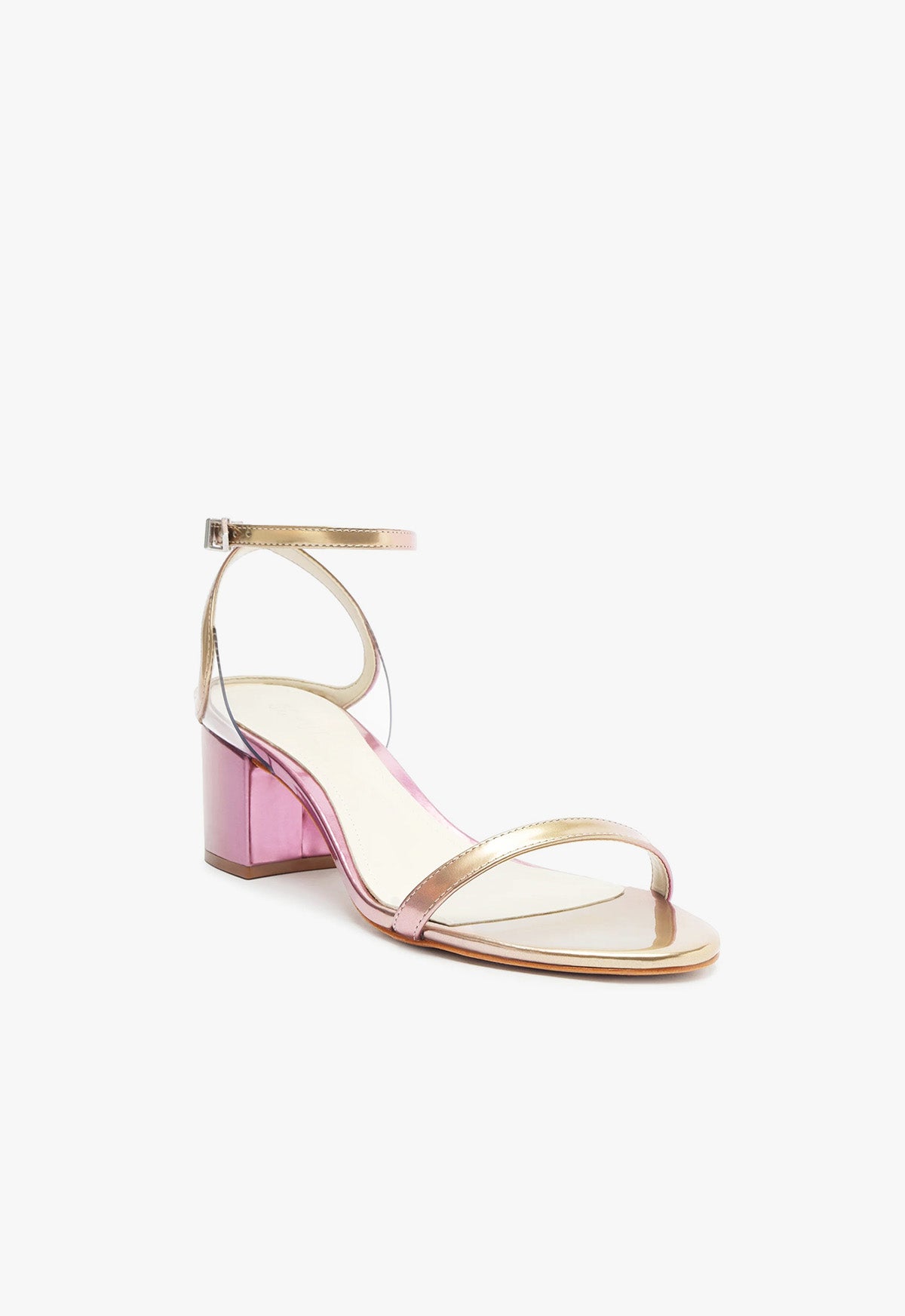 Skye Mid Block Specchio Leather Sandal Sandals High Summer 24 - Schutz Shoes