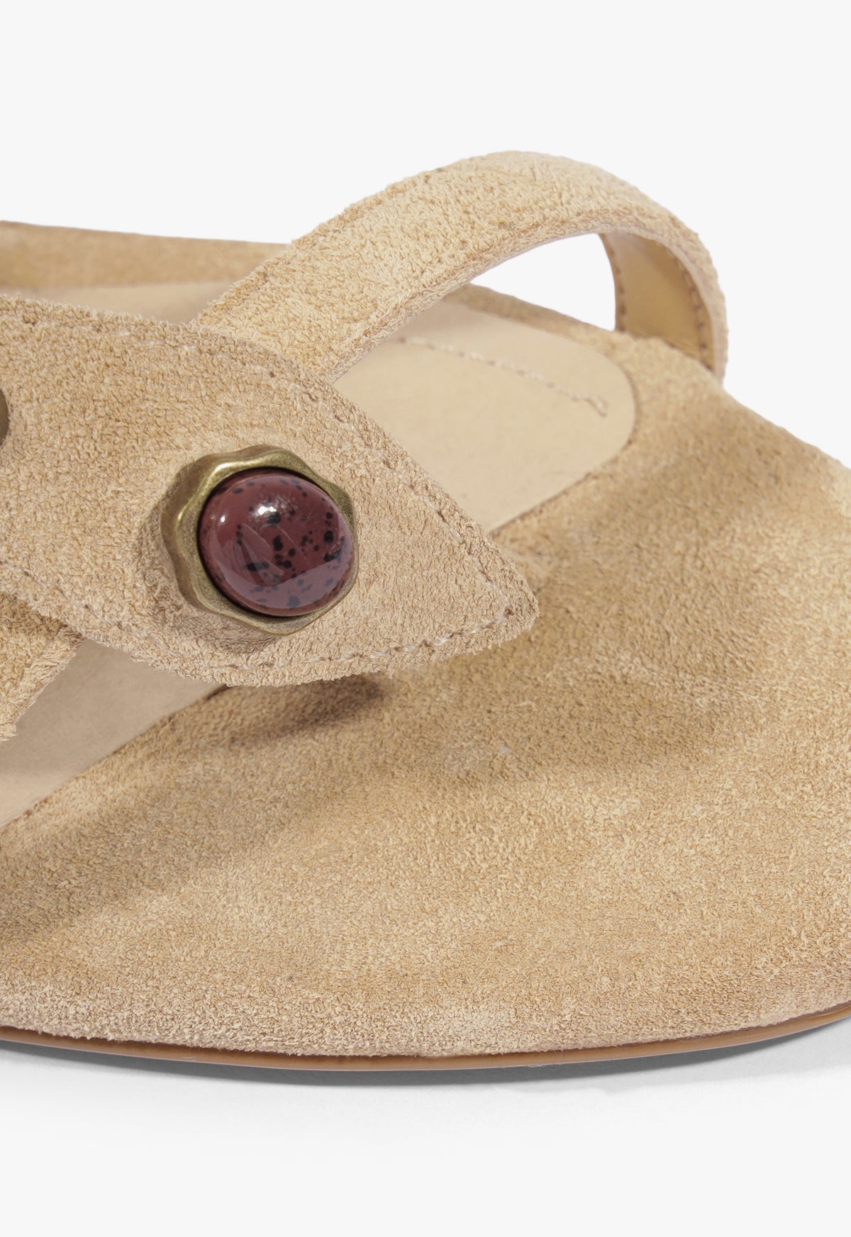 Cleo Beaded Leather Suede Sandal - Schutz Shoes