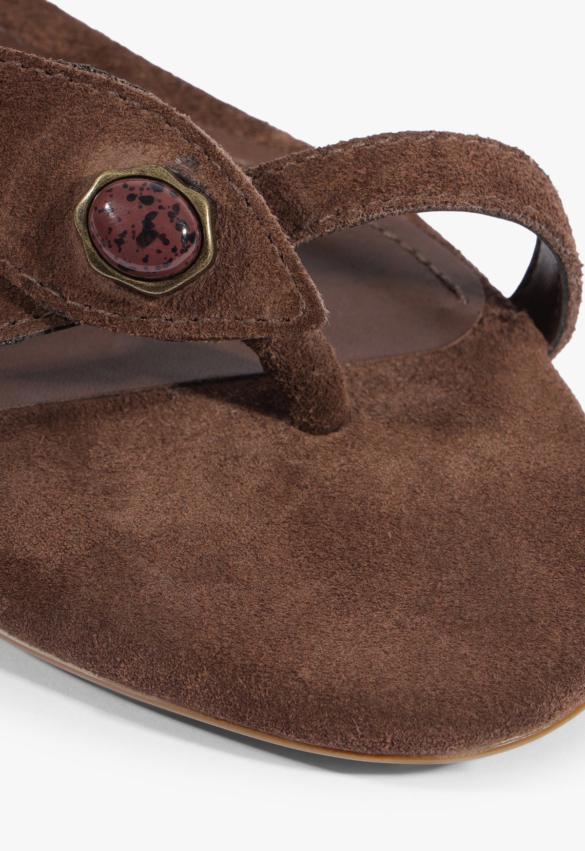 Cleo Beaded Leather Suede Sandal - Schutz Shoes