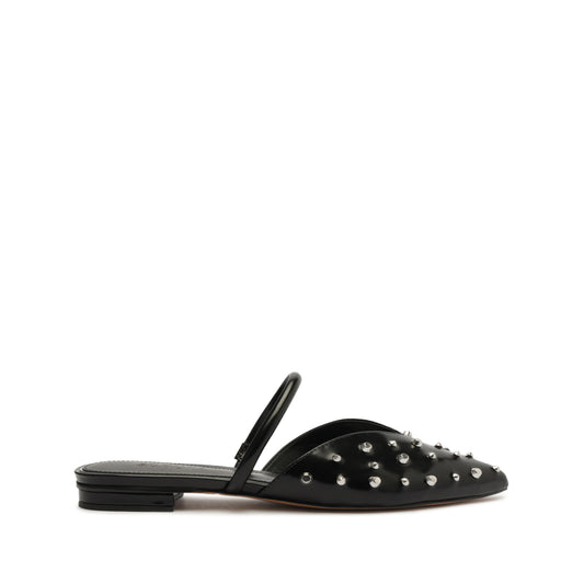 Gayle Leather Flat FALL 23 5 Black Leather - Schutz Shoes