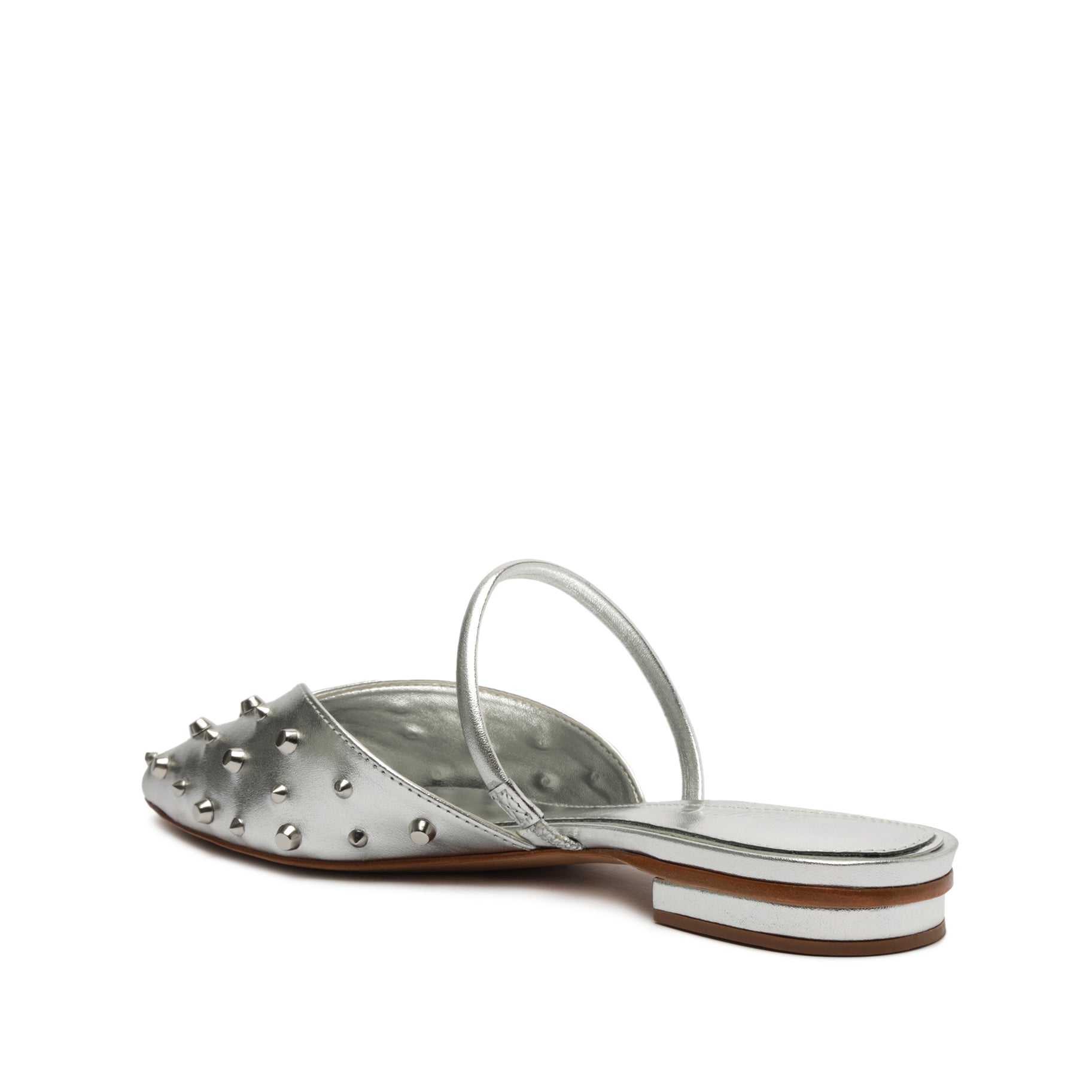 Gayle Metallic Leather Flat Flats FALL 23    - Schutz Shoes