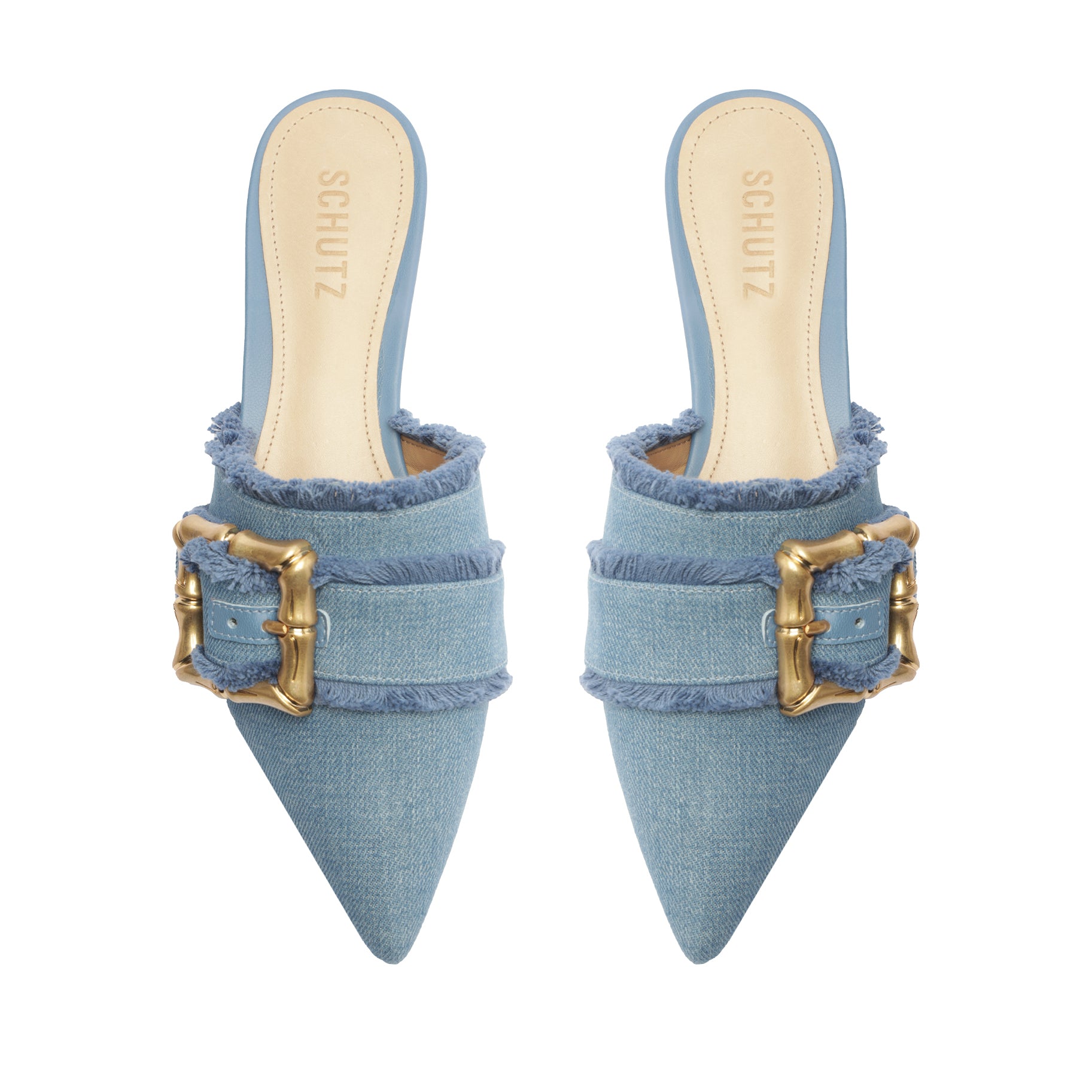 Denim mules shoes online