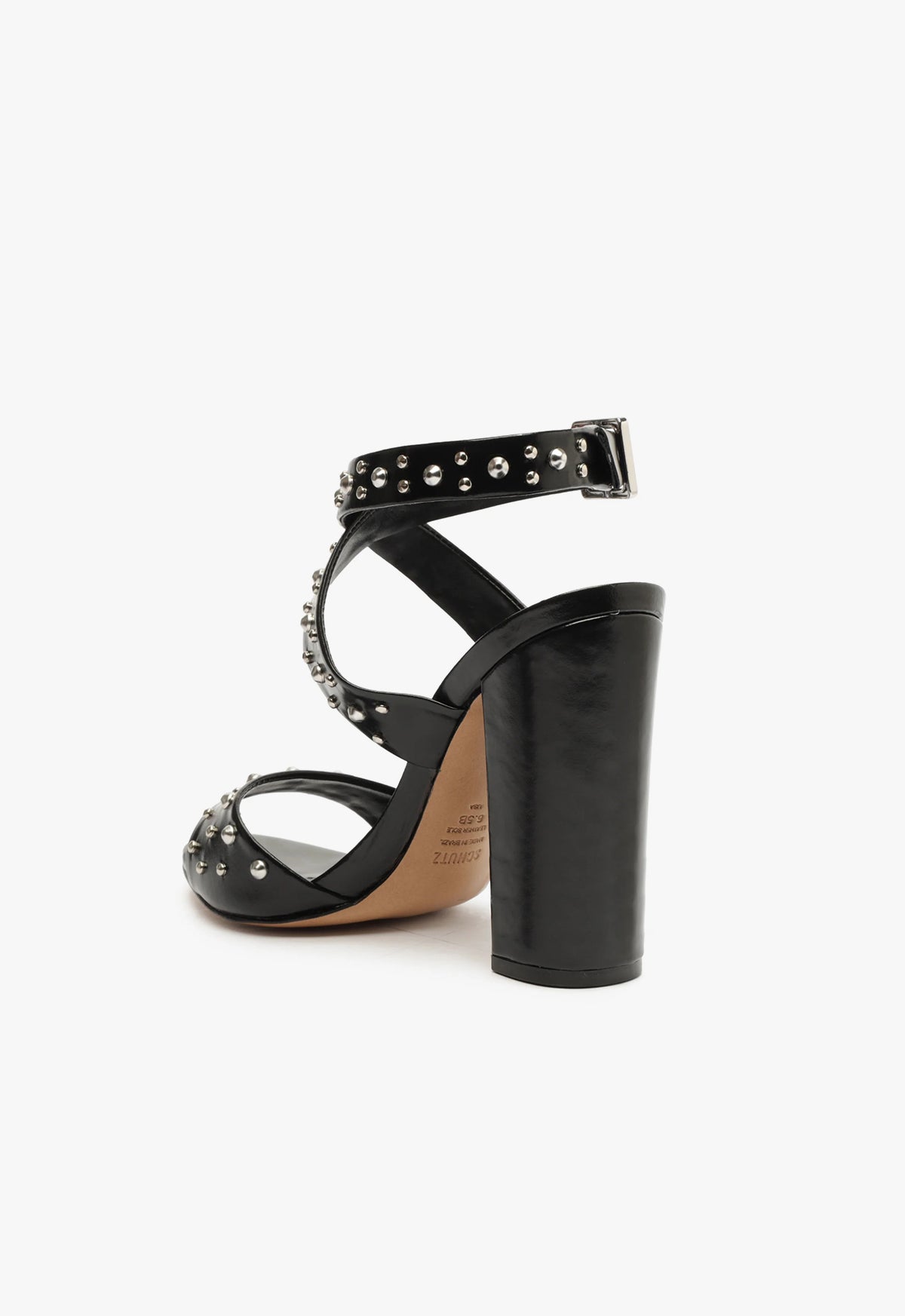 Lizzy Block Leather Sandal Sandals FALL 23    - Schutz Shoes