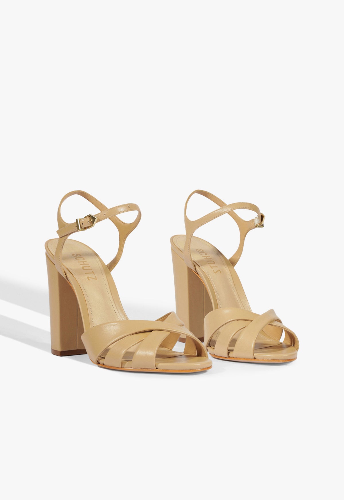 Keefa Block Leather Sandal Sandals Spring 25 - Schutz Shoes