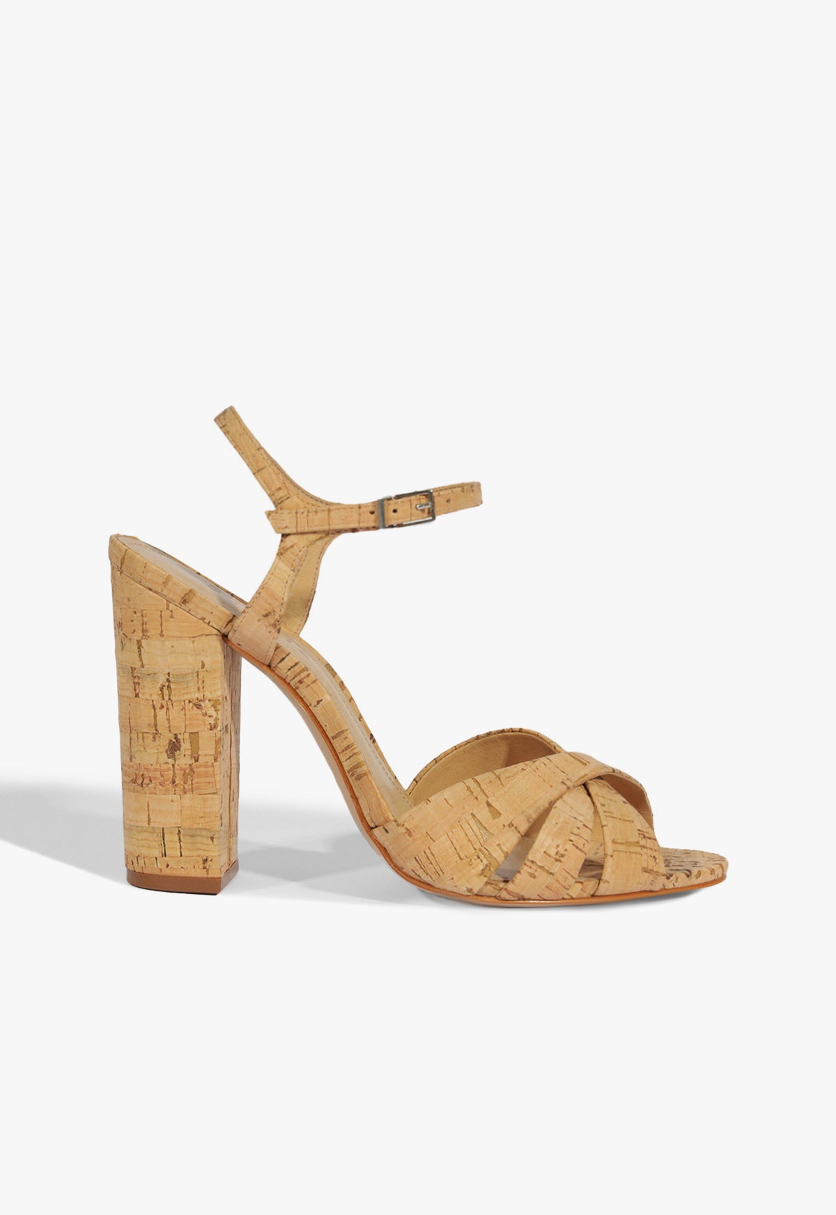 Keefa Block Cork Sandal Sandals Spring 25 5 Cork Synthetic - Schutz Shoes