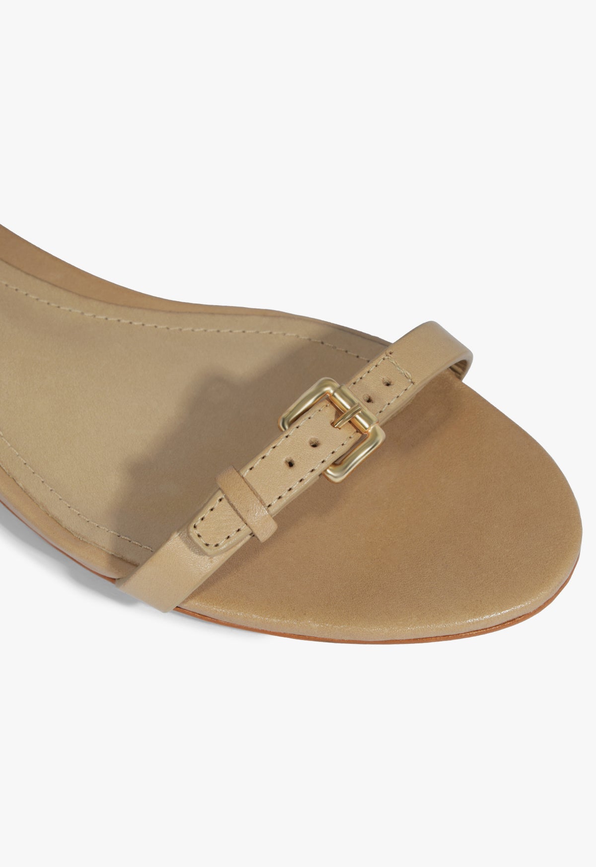 Aurora Mid Block Leather Sandal - Schutz Shoes