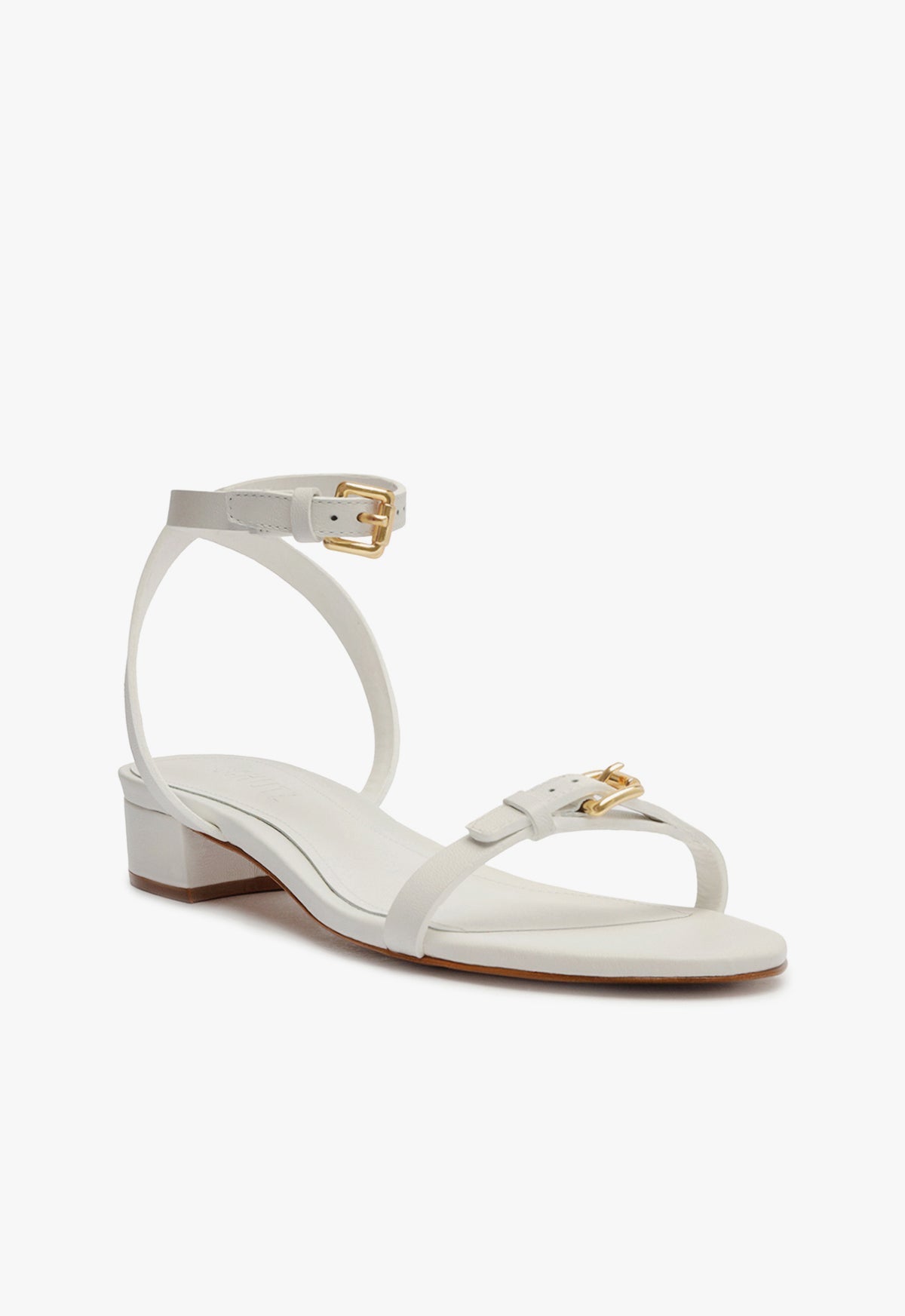Aurora Mid Block Leather Sandal - Schutz Shoes
