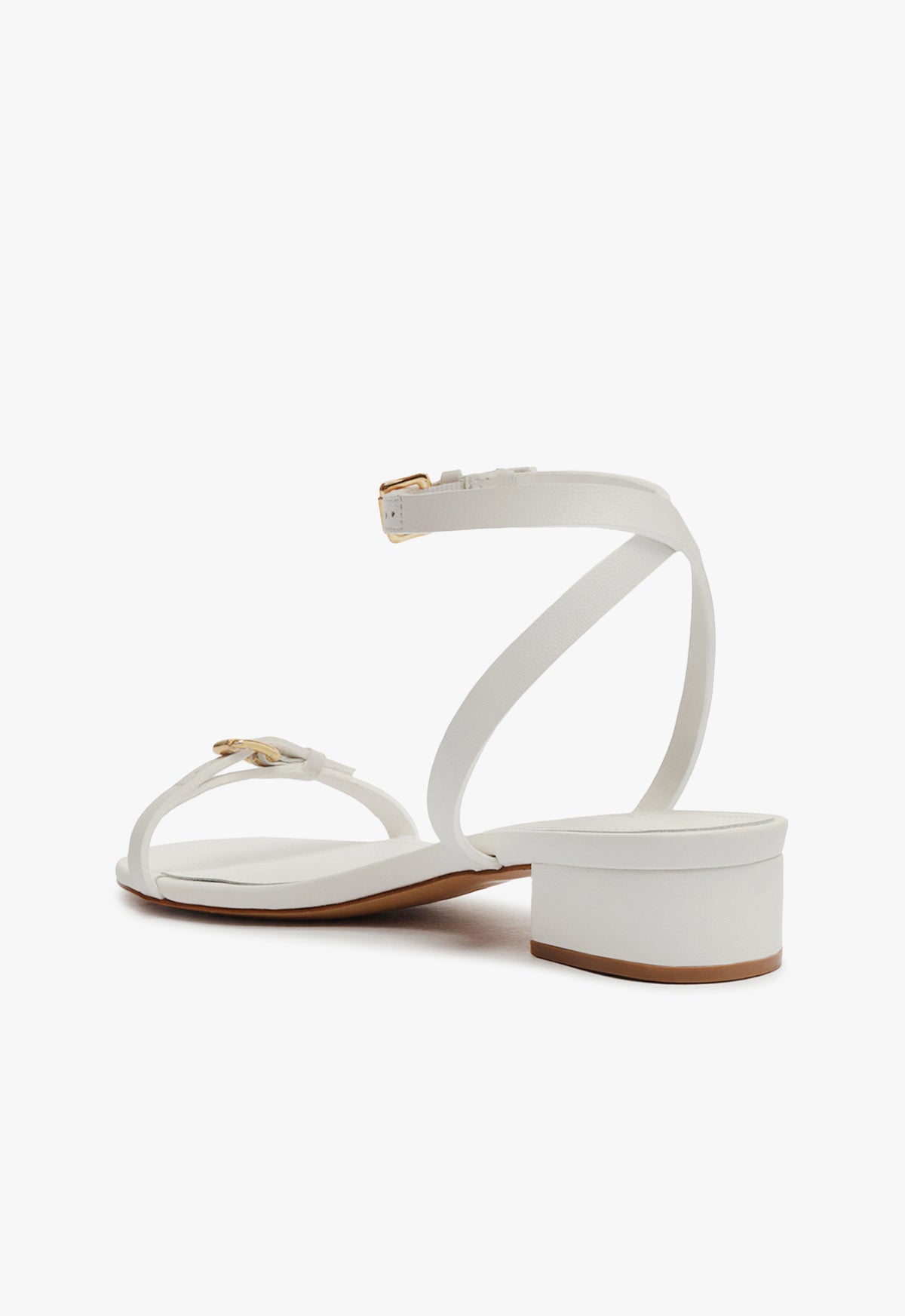 Aurora Mid Block Leather Sandal - Schutz Shoes