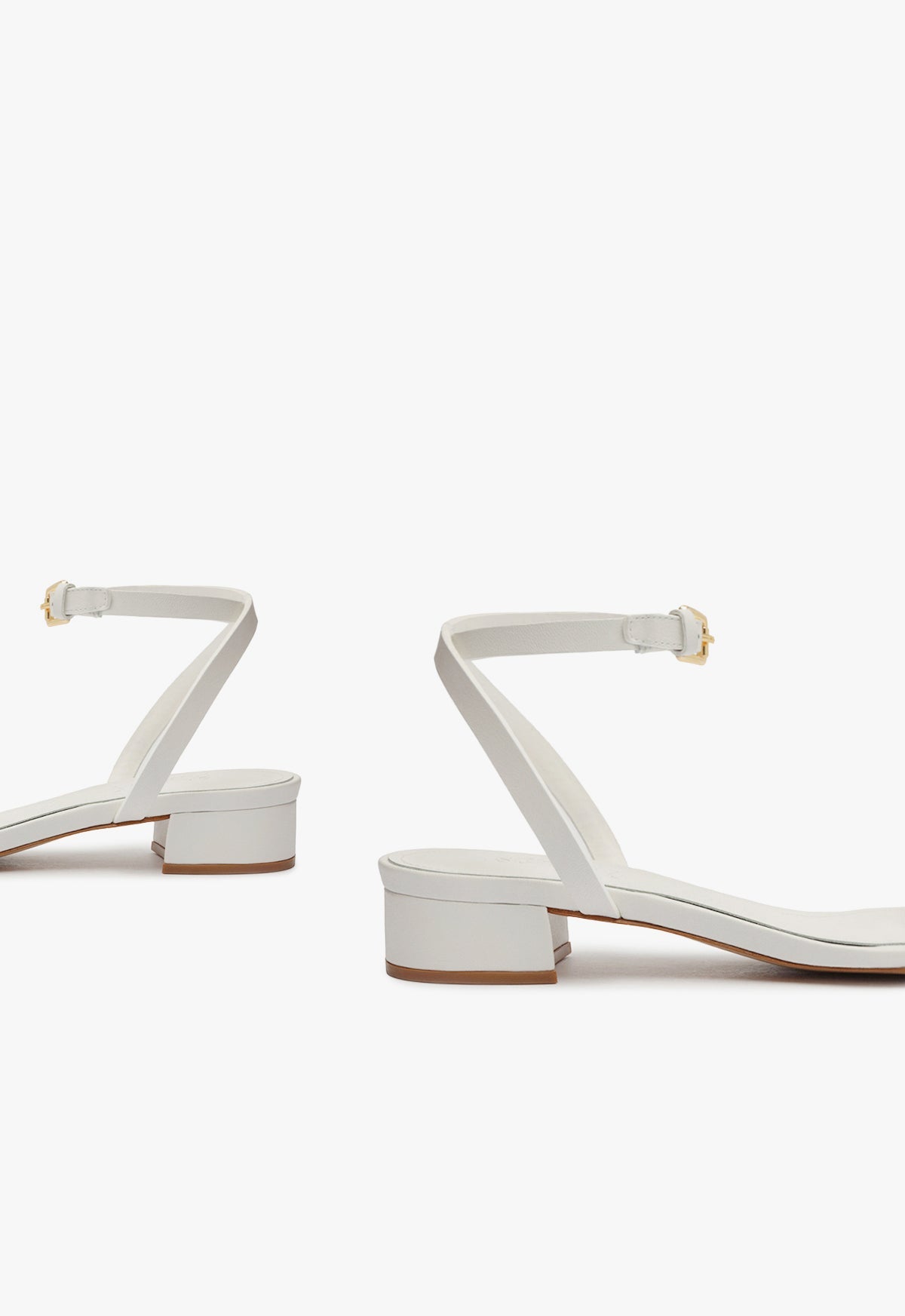 Aurora Mid Block Leather Sandal - Schutz Shoes