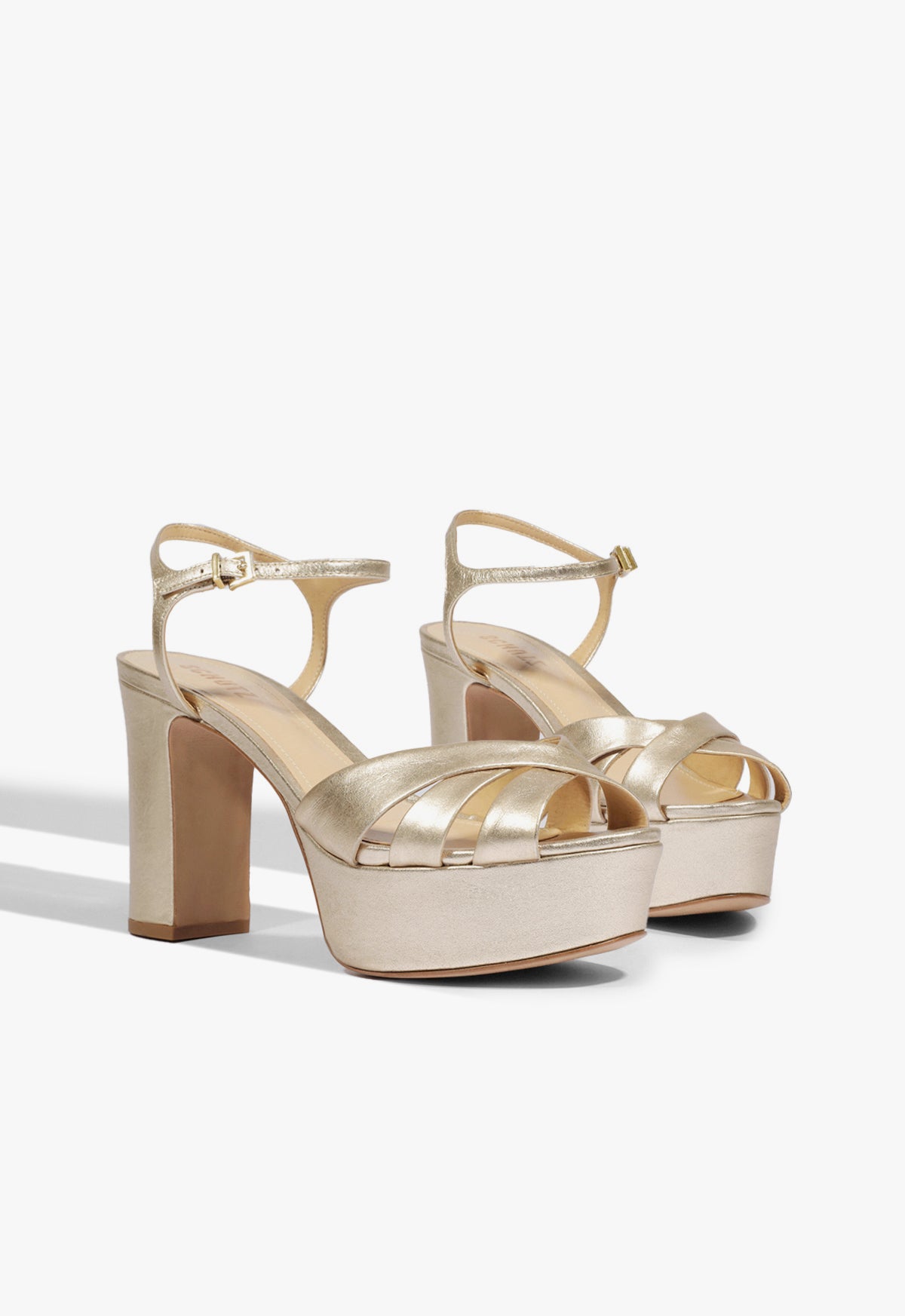 Schutz Keefa Sandal 8 - Platina Gold