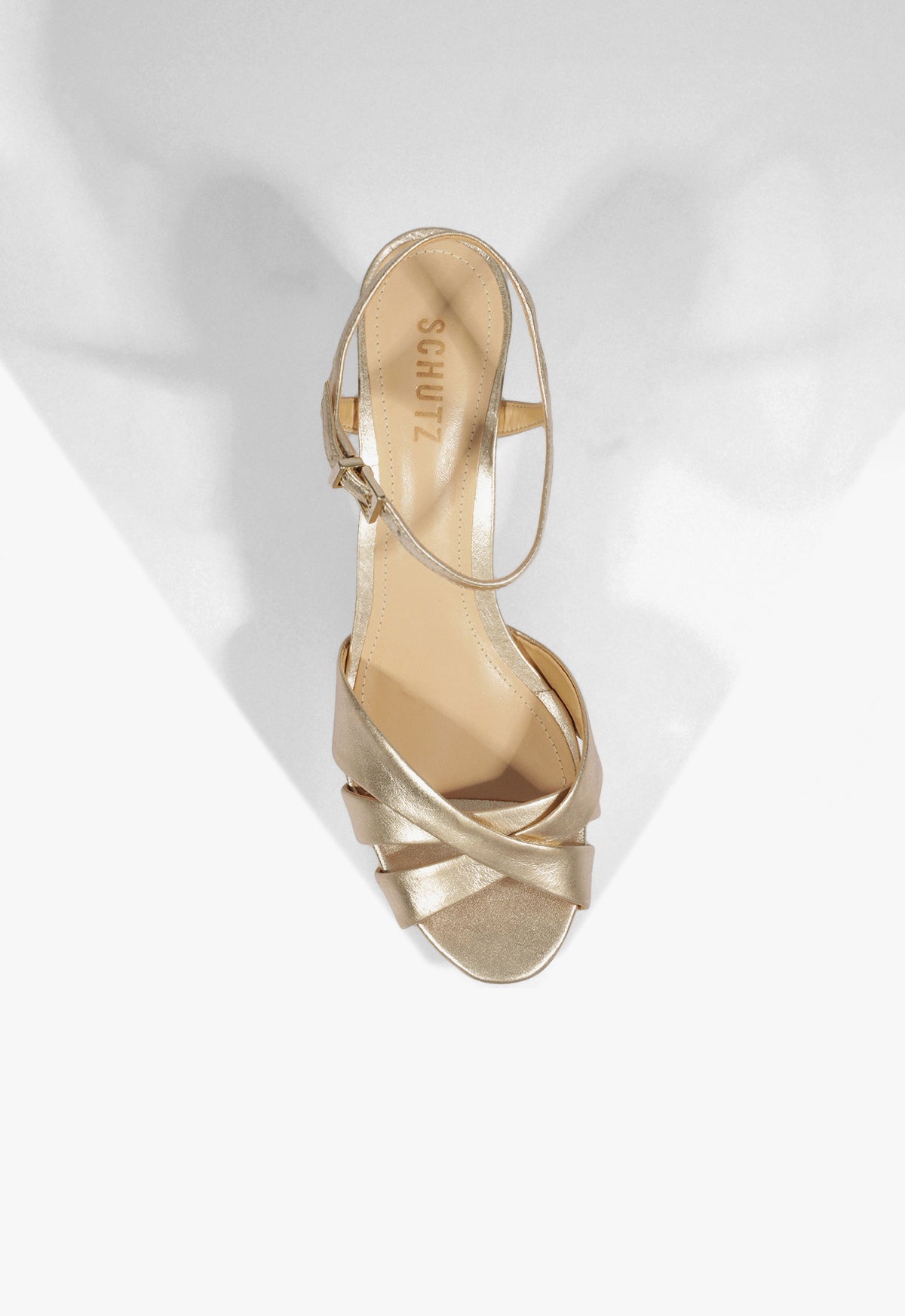 Schutz Keefa Sandal 8 - Platina Gold Schutz Keefa Sandal 8 - Platina Gold
