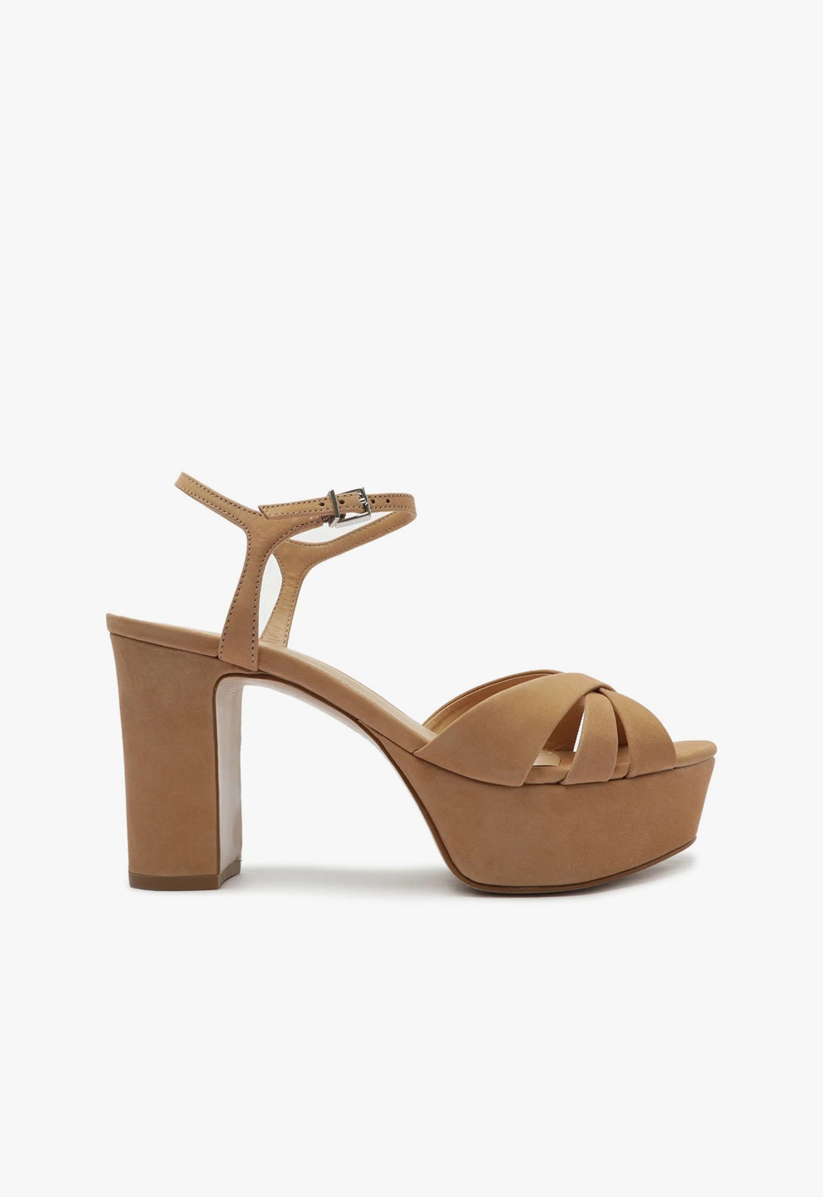 Keefa Sandal ESSENTIAL 5 Honey Beige Nubuck - Schutz Shoes