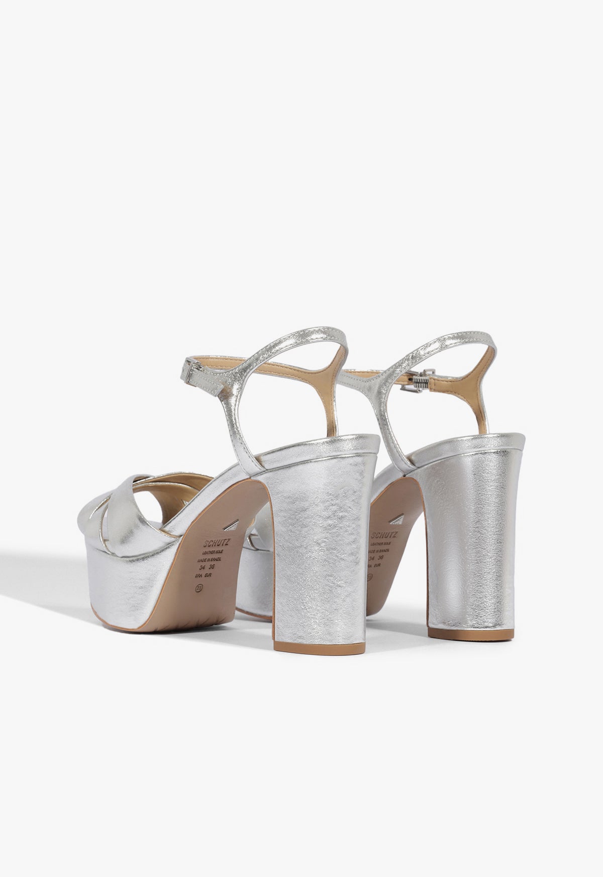 Schutz Keefa Sandal 9 - Silver