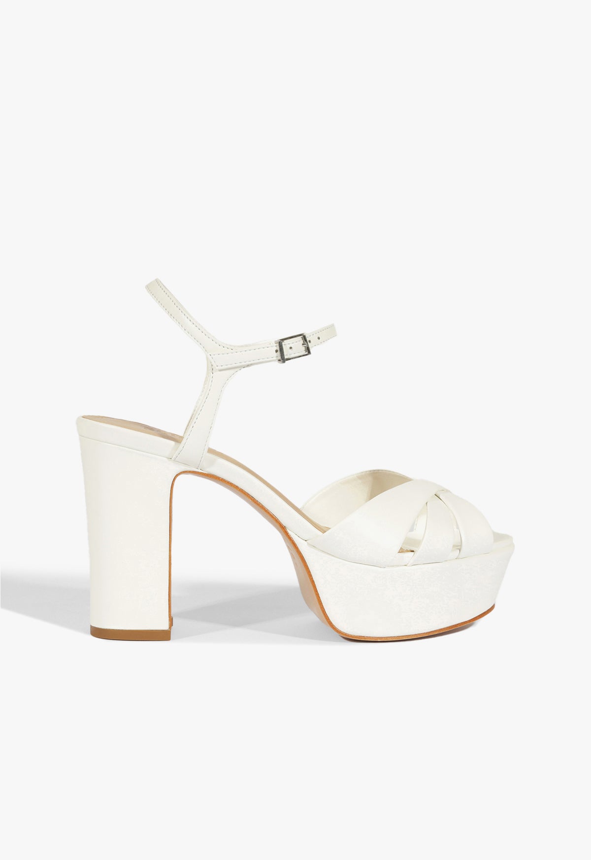 Keefa Sandal PRE FALL 24 5 White Leather - Schutz Shoes